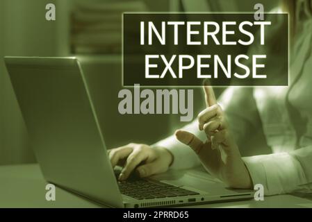 Testo che mostra ispirazione interessi spese, vetrina aziendale connette i computer a livello globale utilizzando Internet Foto Stock