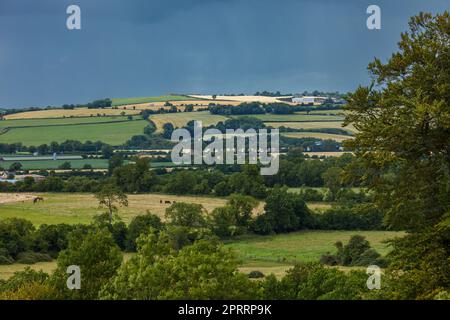 Il paesaggio di Newgrange in Irlanda Foto Stock