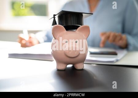 Prestito per studenti. Consulente per l'insegnamento della contabilità Foto Stock