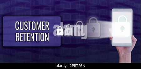Didascalia concettuale Customer RetentionKeeping Loyal Customers Retain many possible. Approccio aziendale mantenere i clienti fedeli mantenere il maggior numero possibile di clienti Foto Stock