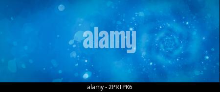 Sfondo blu astratto con spirale. Modello futuristico radiale vorticoso. Foto Stock
