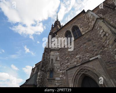 Cattedrale di San Pietro e Paolo a Brno Foto Stock