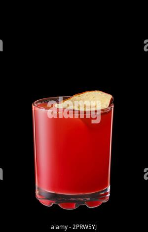 Bevanda invernale calda con ciliegie e mele Foto Stock