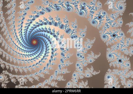 Bella zoom nell'infinito matematico mandelbrot set frattale Foto Stock