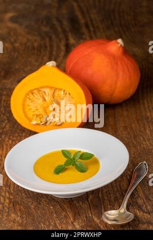 zuppa di zucca Foto Stock