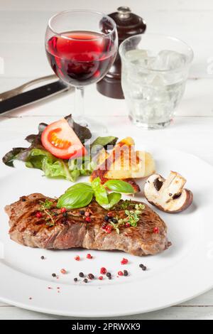 Bistecca alla griglia Foto Stock