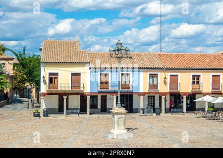 Piazza principale della città di Navalcarnero, Comunità di Madrid, Spagna Foto Stock
