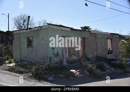 Hayden, AZ., Stati Uniti Febbraio 24, 2018. Fondata nel 1909 dalla Kennecott Copper Corp. Nel 1912, la società ha costruito una fonderia di 1.000 piedi (300 m) Foto Stock