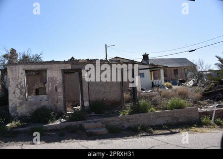 Hayden, AZ., Stati Uniti Febbraio 24, 2018. Fondata nel 1909 dalla Kennecott Copper Corp. Nel 1912, la società ha costruito una fonderia di 1.000 piedi (300 m) Foto Stock