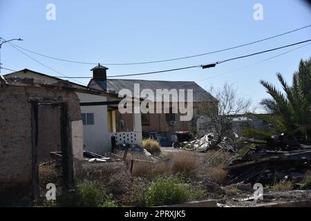 Hayden, AZ., Stati Uniti Febbraio 24, 2018. Fondata nel 1909 dalla Kennecott Copper Corp. Nel 1912, la società ha costruito una fonderia di 1.000 piedi (300 m) Foto Stock