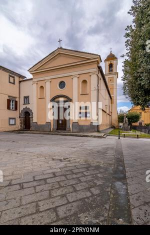 Chiesa dell'Annunziata, detta anche di Sant'Agostino, Bagnoregio, nella diocesi di Viterbo Foto Stock