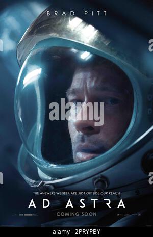 Poster ad Astra Brad Pitt Foto Stock