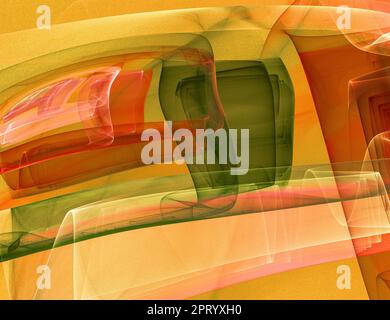 Design astratto di Arte moderna in colori vivaci Foto Stock
