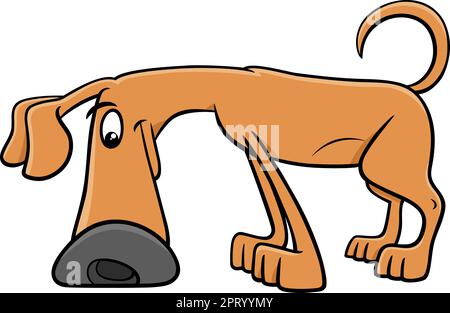fumetti animalier fumetto di cani Illustrazione Vettoriale