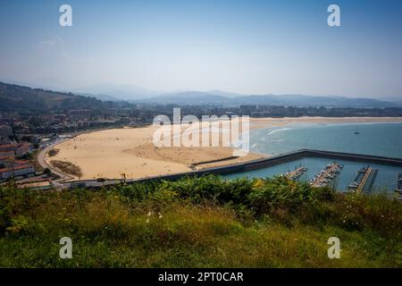 Vista aerea della città di Laredo in Cantabria, Spagna Foto Stock