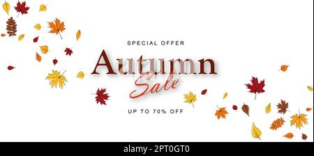 Vendita autunnale Banner Illustrazione Vettoriale