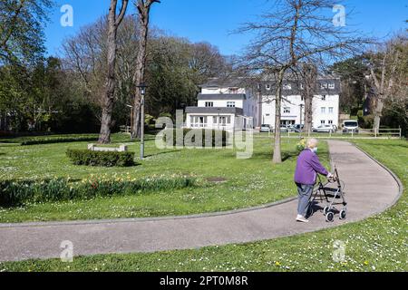 Old Peoples Home,pensione,centro,in,Étretat, è un comune, nella Senna Marittima, Dipartimento, in Normandia, regione di, Francia nordoccidentale. Francia,francese,Europa,europea, Foto Stock