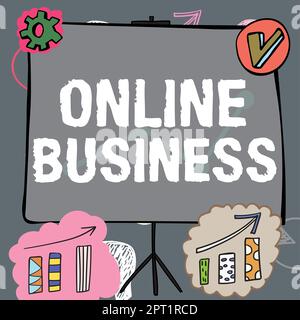 Firma visualizzazione BusinessCommercial Transaction condividere informazioni in Internet, Foto concettuale Transaction Commercial condividere informazioni Foto Stock