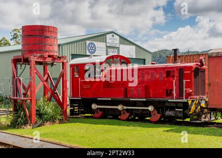 La Bay of Islands Vintage Railway, Kawakawa, Northland, Nuova Zelanda. Foto Stock