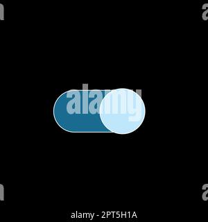 Icona simbolo bloccare e sbloccare il sistema di telecomunicazioni conoscenza di informazioni business Design vuoto spazio copia testo Annuncio per la promozione del sito web isolato Ba Foto Stock