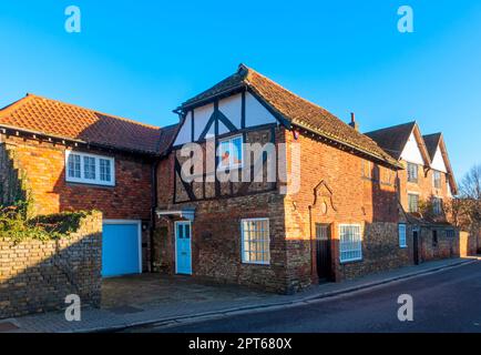 Sandwich, Kent. Giles Quay, 46A Strand Street. Casa storica risalente al 17th ° e 18th ° secolo. Foto Stock