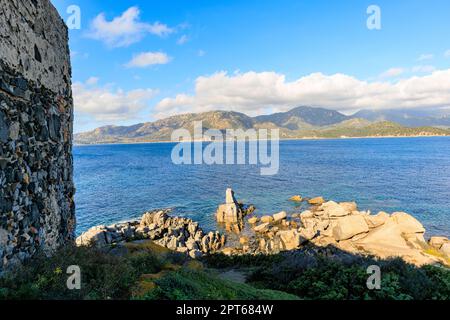 Fortezza Vecchia, vicino a Villasimus Sardegna, Italia Foto Stock