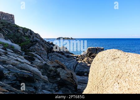 Fortezza Vecchia, vicino a Villasimus Sardegna, Italia Foto Stock