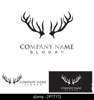 Disegno dell'icona del vettore cervi Illustrazione Vettoriale