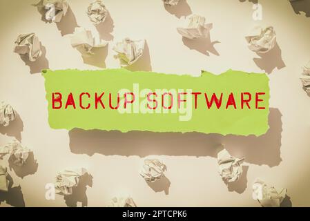 Software di backup di testo per la scrittura a mano, Word scritto al confine attraverso il quale due sistemi indipendenti si incontrano e agiscono pensando nuovi concetti di scrittura, Breaking T Foto Stock