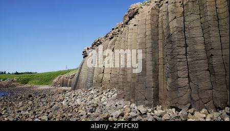 Basalto in Chixi di Penghu Foto Stock