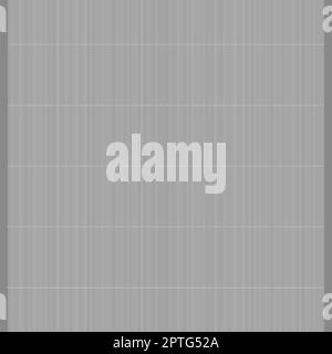 Tappeto di bambù tradizionale asiatico. Tappetino da tavolo giapponese grigio. Vista dall'alto. Foto Stock