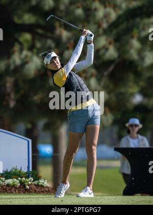 27 aprile 2023: Il giocatore LPGA Nelly Gorda si allena al Wilshire Country Club il 27 aprile 2023 durante il 1st° round del JM Eagle Championship presentato da Plato. (Credit Image: © Mark Edward Harris/ZUMA Press Wire) SOLO PER USO EDITORIALE! Non per USO commerciale! Foto Stock