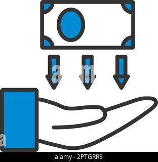 Icona ritorno sugli investimenti Illustrazione Vettoriale