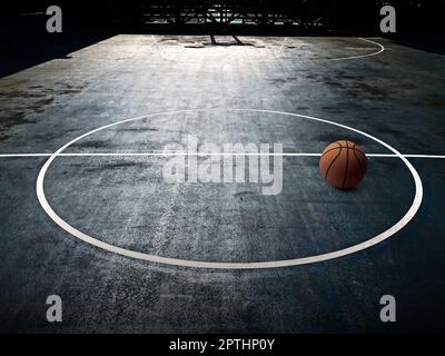 Pallacanestro all'aperto Foto Stock