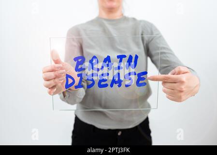 Ispirazione mostrando segno malattia cerebrale, approccio aziendale una malattia neurologica che deteriora il sistema s è nervi Foto Stock