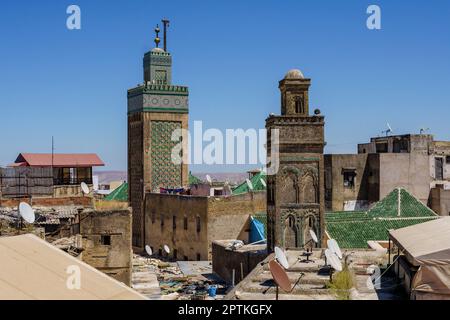 Bou Inania madrasa, Fez, marocco, africa Foto Stock