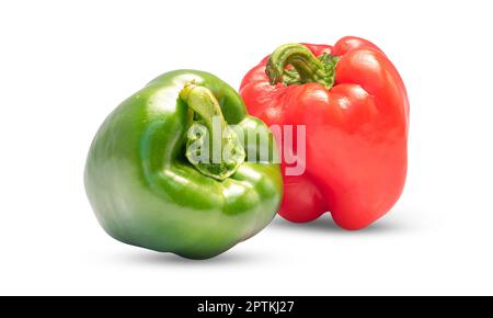 Peperone isolato su white​ background​ with​ clipping​ path​. Foto Stock