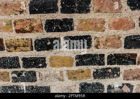 Muro di mattoni, Chartreuse de Champmol, ex Certosa monastero, 14th ° secolo, Digione, Francia Foto Stock