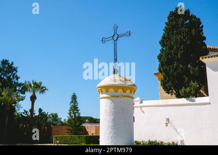 Palos de la frontera, Spagna - 22 aprile 2023: Monastero di la Rabida, edificio storico. Foto Stock