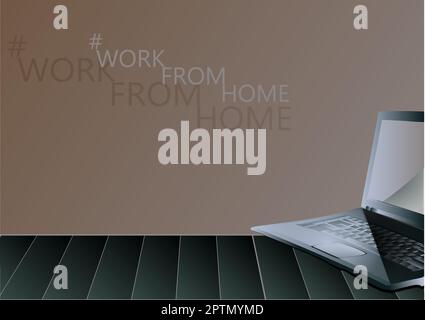 Lavorare da casa Illustrazione Vettoriale