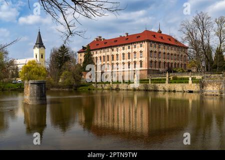 Palazzo Libochovice nella Repubblica Ceca Foto Stock