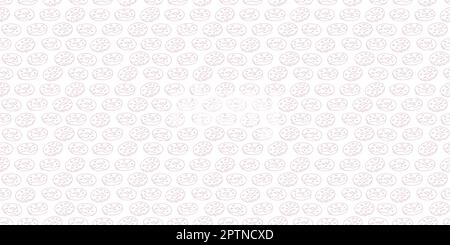 Semplici ciambelle senza cuciture ripetizione pattern vettore di sfondo. Illustrazione Vettoriale