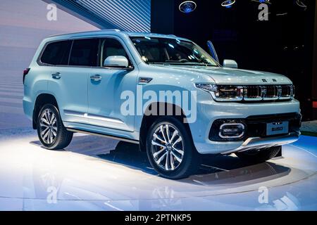 Beijing BJ60 SUV in mostra al Salone dell'Auto di Shanghai del 2023. Foto Stock
