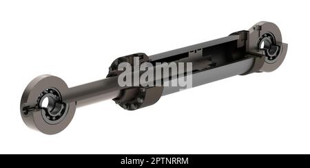 Alta pressione del cilindro idraulico Foto Stock