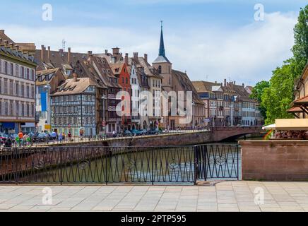 Idilliaco impressioni sul mare di Strasburgo, una città nella regione dell'Alsazia in Francia Foto Stock