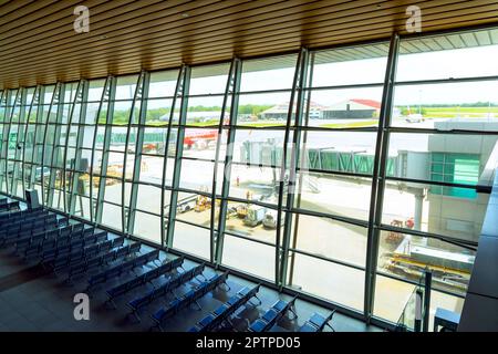 Aeroporto di Kota Kinabalu, Sabah, Borneo, Malesia. Foto Stock