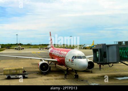 Aeroporto di Kota Kinabalu, Sabah, Borneo, Malesia. Foto Stock