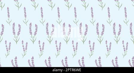 Lavanda senza cuciture ripetizione sfondo. Illustrazione Vettoriale