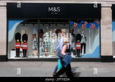 Londra, Regno Unito. 28th aprile 2023. Incoronazione di re Carlo III, vetrine. Credit: Matthew Chattle/Alamy Live News Foto Stock