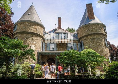 Pocono Mountains Poconos Pennsylvania,Milford,Grey Towers home,residence,casa case casa case casa case casa casa residenza,casa,casa,immobiliare,proprietà Foto Stock